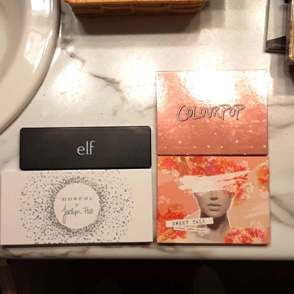 Eyeshadow Palette Lot (Colourpop, ELF, Morphe x Jaclyn Hill)